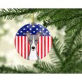 thumbnail image 2 of Caroline's Treasures American Flag and Italian Greyhound Ceramic Ornament, 2 of 3