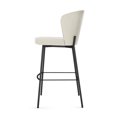 thumbnail image 3 of Amisco Camilla 26 in. Counter Stool - Cream Bouclé Polyester / Black Metal, 3 of 9