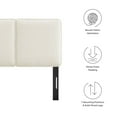 thumbnail image 6 of Lindee Boucle Fabric Twin Headboard in Cream, 6 of 8