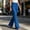 *Blue, variant on ClodeEU Women's High Waist Slim Flare Pants,Vintage Fashion Bootcut Pant with Pockets Black,Women's Plus L