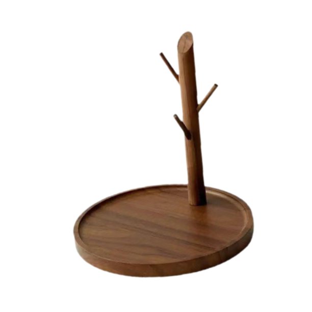 Soporte organizador de joyería de madera, expositor de pendientes, soporte decorativo para regalos, almacenamiento para collares, colgantes y pulseras