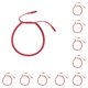 thumbnail image 3 of Sonducket De Cuerda De Nudos Chinos Simples Delicados Símbolo De Suerte Y Belleza Representa Suerte Cuerda Roja Afortunada rojo rojo 10Conjunto, 3 of 6
