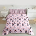 thumbnail image 2 of Homewish Watercolor Floral Daisy Full Size Comforter Sets,Modern Graffiti Flower Bedding Comforter Set,Pink Deepblue Bedding Sets For Girls Teens,Luxury Bedroom Decor Reversible,3 Pieces, 2 of 8