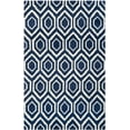 thumbnail image 2 of SAFAVIEH Chatham Graham Geometric Wool Area Rug, Dark Blue/Ivory, 5' x 8', 2 of 8