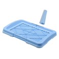 thumbnail image 1 of Bunblic Dog Toilet Anti Splashing Urinal Mesh Grids Keep Clean Removable Dog Potty Tray Dogs Potty Trainer for Bunny Other Pets Rabbit Light Blue, 1 of 8
