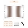 thumbnail image 5 of White Brown Sun Shade Sail 6.5'x10' Rectangle Outdoor Shade Canopy, Modern Gradient Vertical Stripes Geometric Porch Shades Outdoor Sun Blocking Screen, Sunshade Cloth Covers for Patio/Deck/Garden, 5 of 5