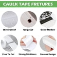 thumbnail image 4 of Sealing Strip, 1.5 "x 10.5" PVC Self-adhesive Tape, Sealing Waterproof Silicone Tape, Suitable for Bathroom, Bathtub, Kitchen, Toilet Wall and Window, 4 of 6