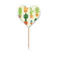thumbnail image 1 of Cactus en Pot Succulentes Motif Cure-Dent Drapeaux Coeur Lable Cupcake Pics, 1 of 3
