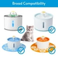 thumbnail image 3 of Mistaha 6PCS Cat Water Fountain Filter Active Carbon Resin Filter Replacement Round Pet Water Dispenser, 3 of 8
