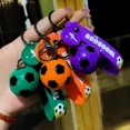 thumbnail image 5 of Llavero de fútbol para fanáticos, colgante de fútbol de PVC con pegamento suave, accesorio para llavero, decoración para bolsos, recuerdos de la Copa de Qatar, llavero, regalos, 5 of 5