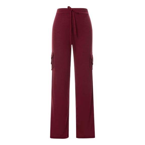 CHGBMOK Wide Leg Pants for Women Workout Leggings Stretch Waist Yoga Gym Cargo Pants With Pocket