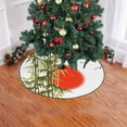 thumbnail image 2 of FMSHPON Green Bamboo on Sunset Xmas Christmas Tree Skirt Stand Mat for Holiday Party Decoration Indoor Outdoor 36 inches, 2 of 3