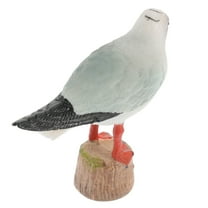 WHAMVOX Charming Seagull Statue for Decor Made of Plastic Multi Color Adds Beauty to Any Space 3.5 Inches