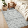thumbnail image 4 of VUNATE 3'x5' Area Rugs for Living Room Washable Rugs Boho Moroccan Area Rug Soft Neutral Geometric Bohemian Carpet Distressed Indoor Rug for Bedroom Dining Room Office Foldable Nonslip Rug Gray, 4 of 5