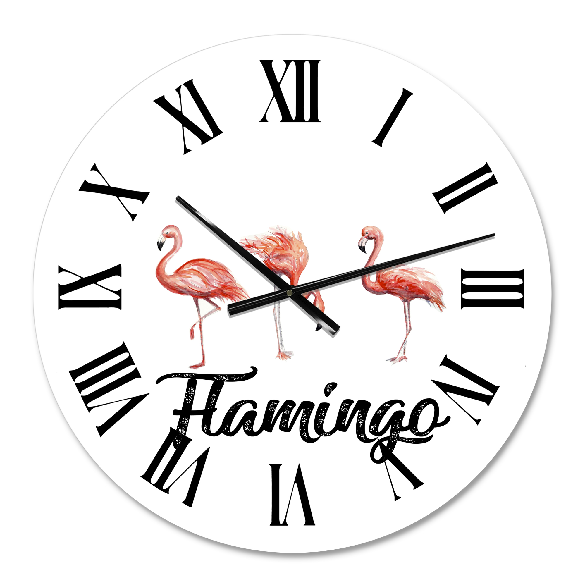 Designart 1 in Quartz Farmhouse Wall Clock