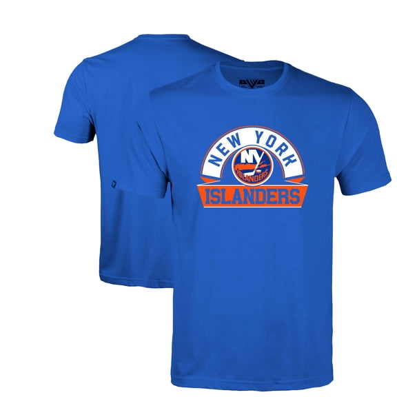 Youth Levelwear Royal New York Islanders Little Richmond Banner Arch T-Shirt