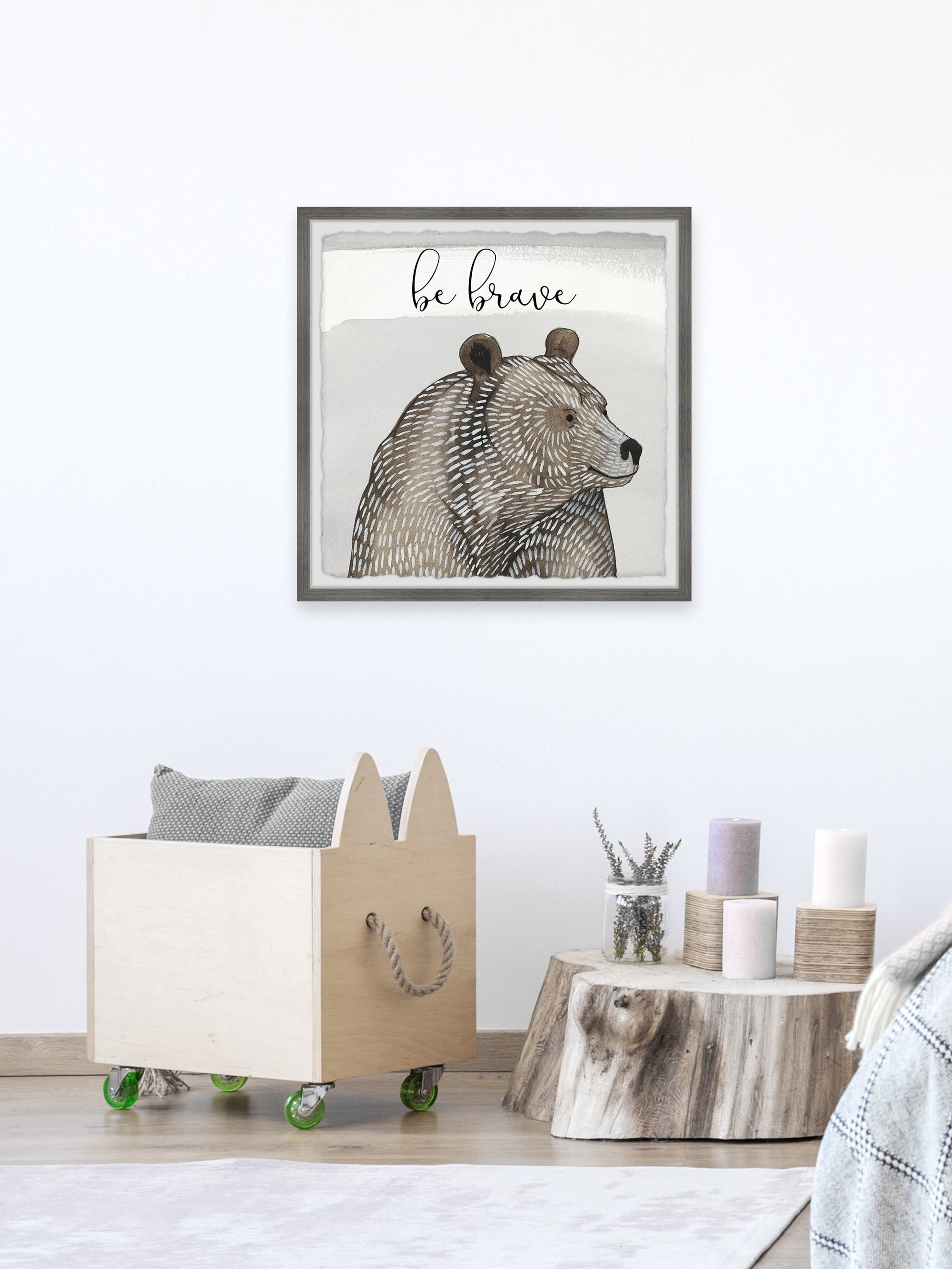 Marmont Hill Cuddliest V Framed Wall Art, 24.00" x 1.50"