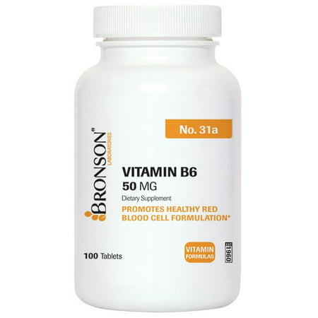 Bronson Vitamine B-6 50 mg, 100 comprimés