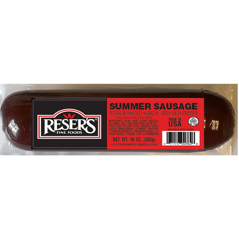 Reser's Summer Sausage with Roasted Garlic and Red Pepper, 10 Oz