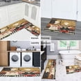 thumbnail image 6 of Coffee Vintage Chef Kitchen Pattern Kitchen Rug Set Of 2,Kitchen Rugs Mats with Dirty Resistance,washable,Non-Slip,kitchen Rugs and Mats 17.7x24+17.7x48inch, 6 of 7
