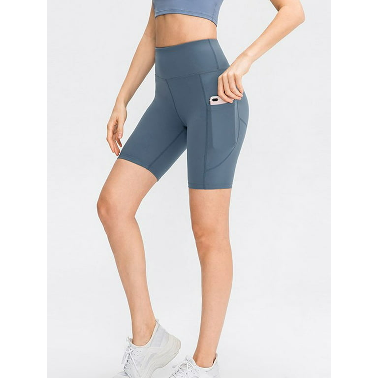  FULLSOFT High Waisted Biker Shorts for Women-5 Tummy