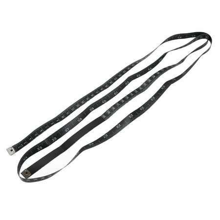 

Soft Tape Measure 1.5 Meters Lightweight Black Measuring Ruler for Body Height Waist Fabric Sewing