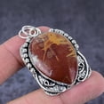 thumbnail image 2 of Natural Noreena Jasper Gemstone Handmade 925 Sterling Silver Pendant 2.13", 2 of 2