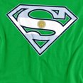 thumbnail image 2 of Superman Argentinian Shield Women's T Shirt, Kelly Green, Medium, 2 of 6