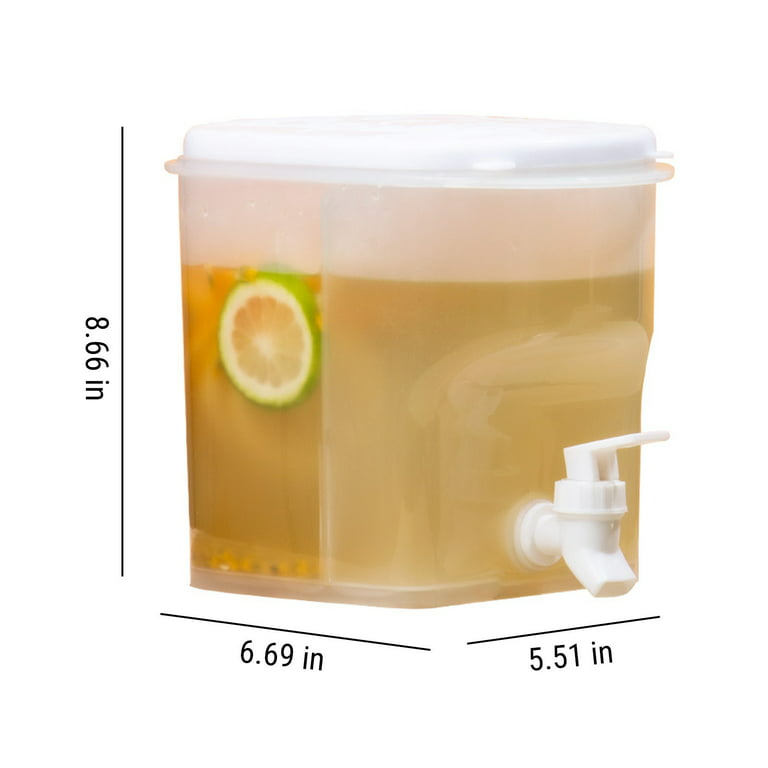 Kitchen Dining 3.5L Large Capacity Plastic Beverage Dispenser, Drink  Dispenser With Tap Ice Lemonade Juice Container With Lid, Fruit Teapot  Lemonade