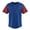 Royal/Crimson, variant on Baseball Short Sleeve Button Down Team Jersey Casual Button Down Shirts