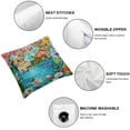 thumbnail image 4 of Nawypu Easter Eggs Bunny Rabbit Decorative Pillowcase Pillow Covers Outdoor Square Pillow Case Cushion Cover for Sofa Couch Bedroom&nbsp;2pc, 4 of 6