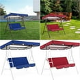 thumbnail image 3 of ziyahi Seat Cover Dustproof Sunshade 3 People Multicolored Chair Ceiling Decoration Bench Replacement Patio Foldable Design Top Case Blue, 3 of 7