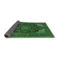 thumbnail image 2 of Ahgly Company Indoor Rectangle Medallion Emerald Green Traditional Area Rugs, 5' x 8', 2 of 4