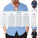 thumbnail image 3 of Camisas de Manga Larga con Botón de Solapa para Hombre de Ajuste Suelto Top de Moda de Bolsillo de Cardigan para el Verano, 3 of 9