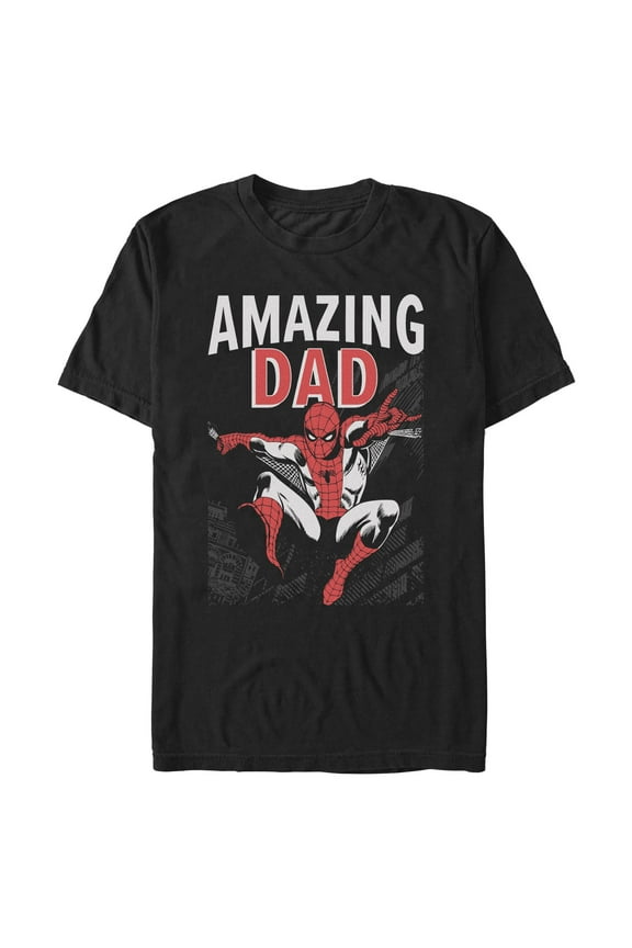 Mens Marvel Amazing Dad T Shirt