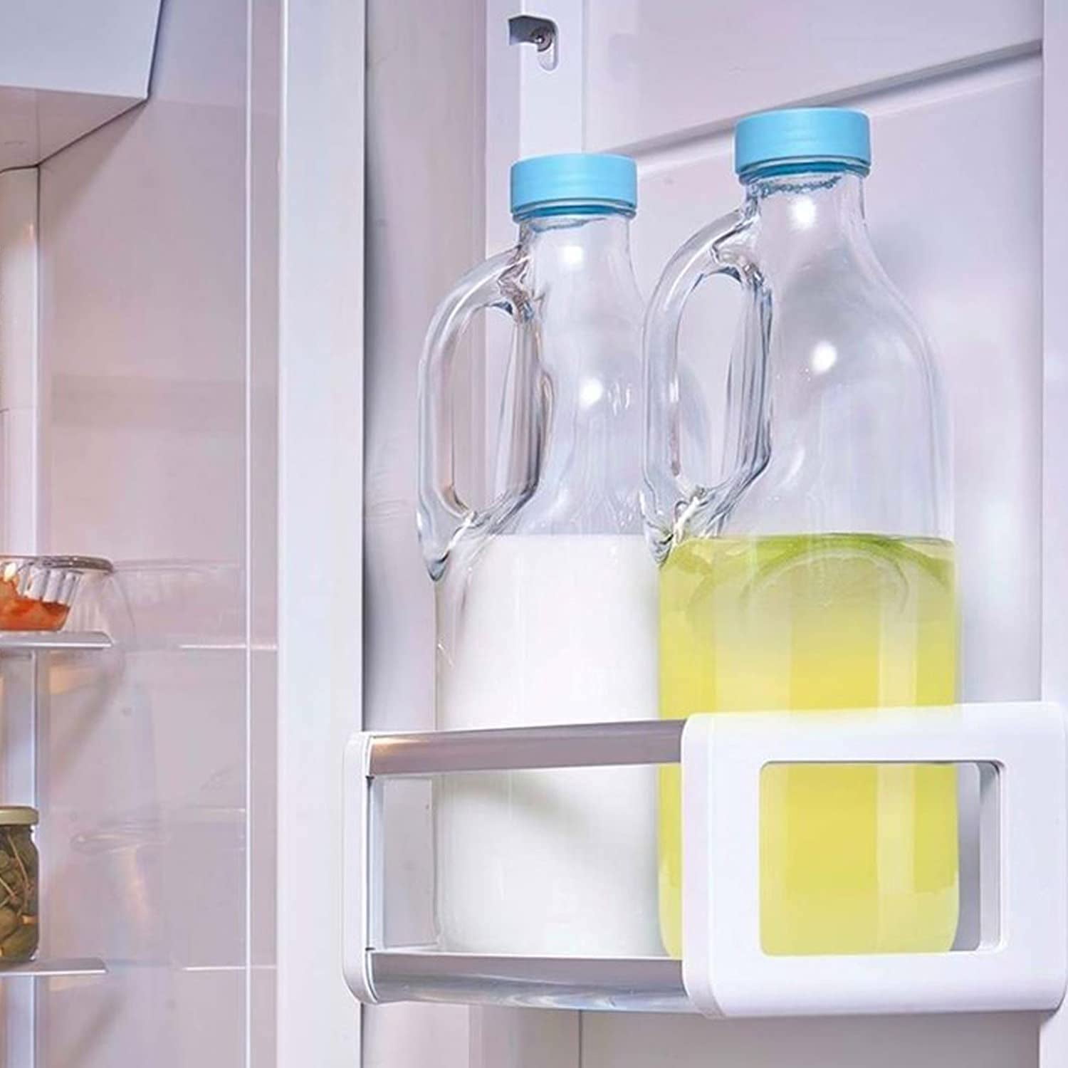 Printed Designer Freeze Safe Airtight Glass Water, Milk, Juice