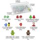 thumbnail image 4 of Craft Beads Christmas Theme Handmade Lampwork with Transparent Glass Bead Set Mixed Color 26-27s, 4 of 5