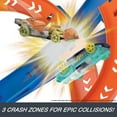 thumbnail image 6 of Hot Wheels Action Spiral Speed Crash Track Set with Motorized Booster & 1:64 Scale Toy Car, 6 of 7