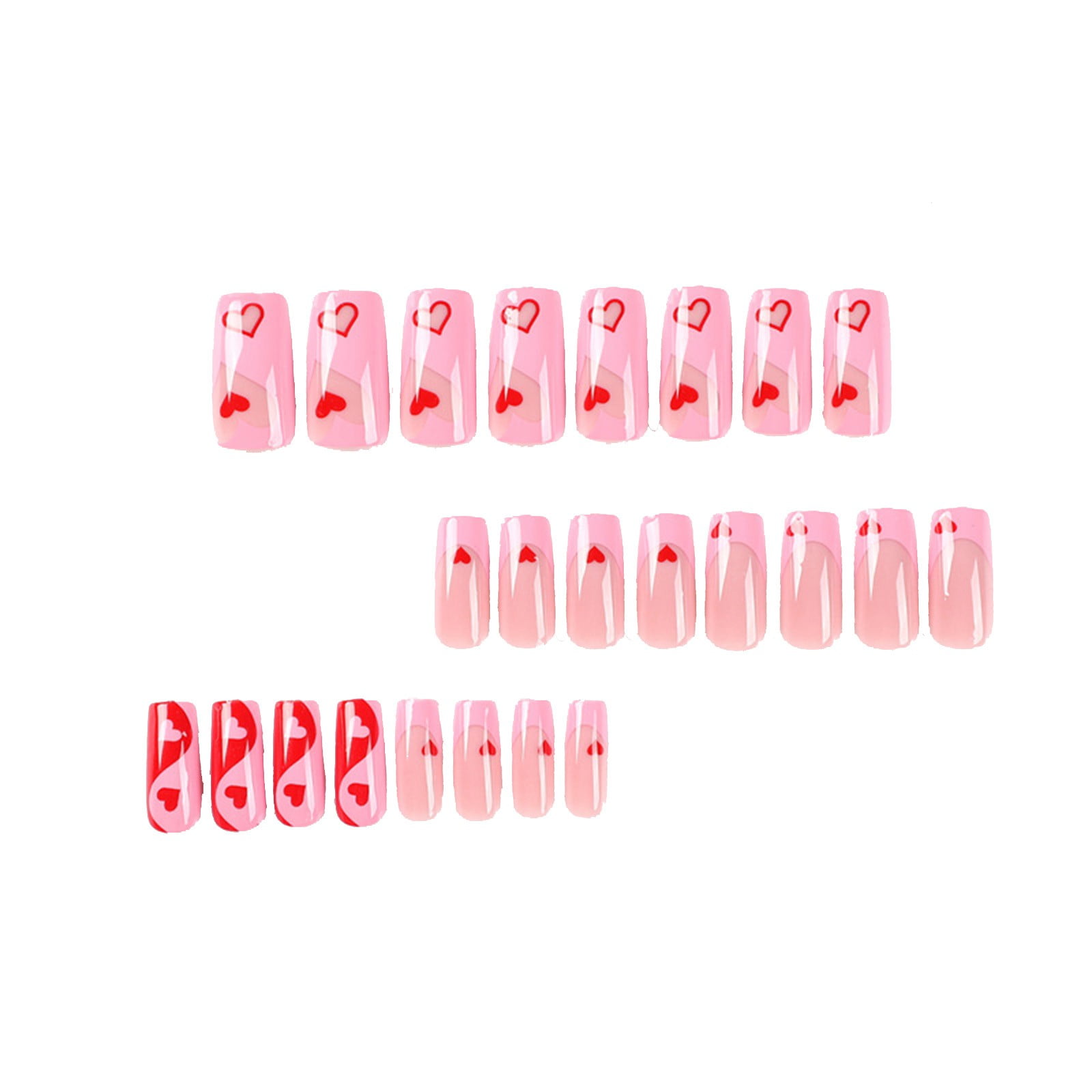 Coffin Shaped Nail Tips Half Cover Short Tips on Nails Short Short Coffin Nails Clear And Natural Stick on Acrylic Nails for Kids Half Cover Ballerina Nail Tips Clear Clear Nail Tips Coffin