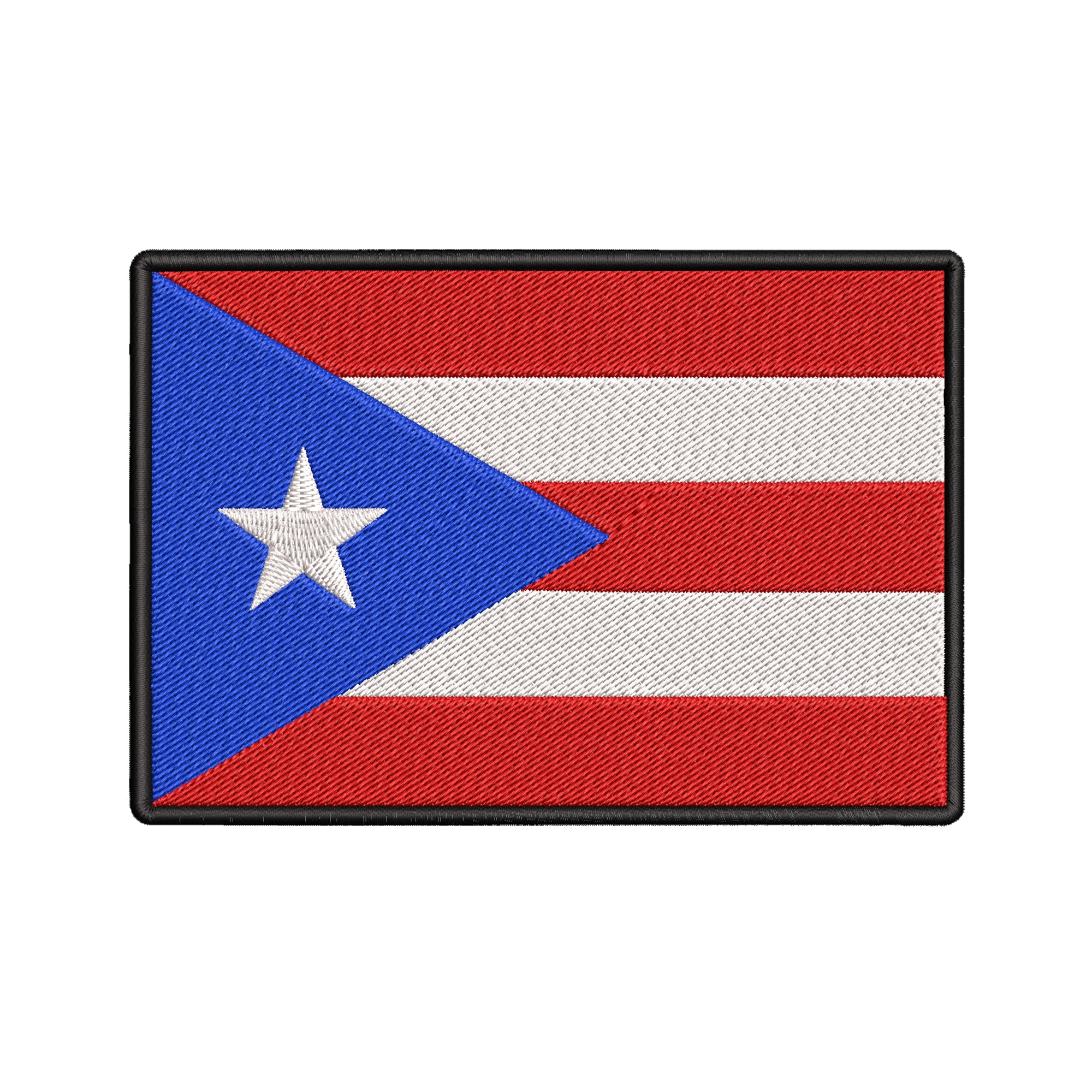 Puerto Rico Flag Embroidered Iron-on Patch