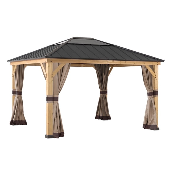 Sunjoy Universal Curtains for 11 ft. ×13 ft. Wood-Framed Gazebos