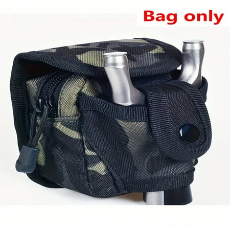 QUTETN 1pc Camouflage Slingshot Ammo Holder Bag Slingshot Waist Bag Tool Organizer Pouch For Outdoor Sports