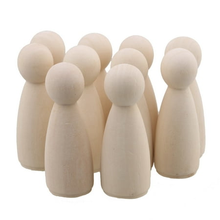 16 PCS PEG Corps De Poupée En Bois Chiffres Figurine En Bois Bois Peg