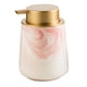 thumbnail image 5 of Dispensador de jabón de manos en espuma, contenedor de jabón en espuma, resistente, de cerámica, recargable, para lavado de manos Rosa, 5 of 9