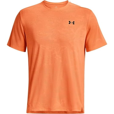 Under Armour UA Tech Vent Jacquard SS - 1377052-866 - Orange Blast/Black -L