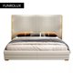 thumbnail image 2 of Modern leather bed simple double bedroom and home light luxury furniture hotel model room 1.8M/1.5M soft bed My Lux Decor Round, 2 of 9