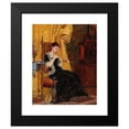 thumbnail image 2 of Carl Zewy 12x14 Black Modern Framed Museum Art Print Titled - The Letter, 2 of 5