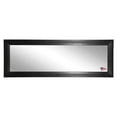 thumbnail image 1 of Rayne Mirrors Stitched Black Leather Double Vanity Wall Mirror, 1 of 3