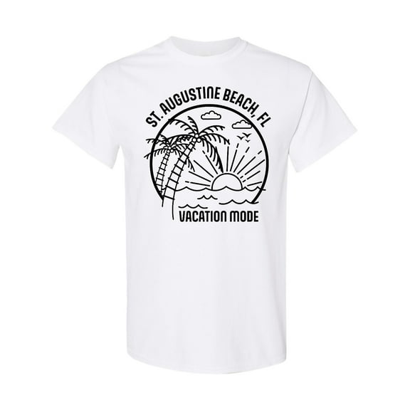 Inktastic Summer Vacation Mode St. Augustine Beach Florida T-Shirt