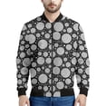 thumbnail image 3 of Chaquetas con estampado 3D de bolas de lana de colores para hombres y niños, sudadera de primavera y otoño, chaqueta bomber informal con cremallera, abrigo, 3 of 5